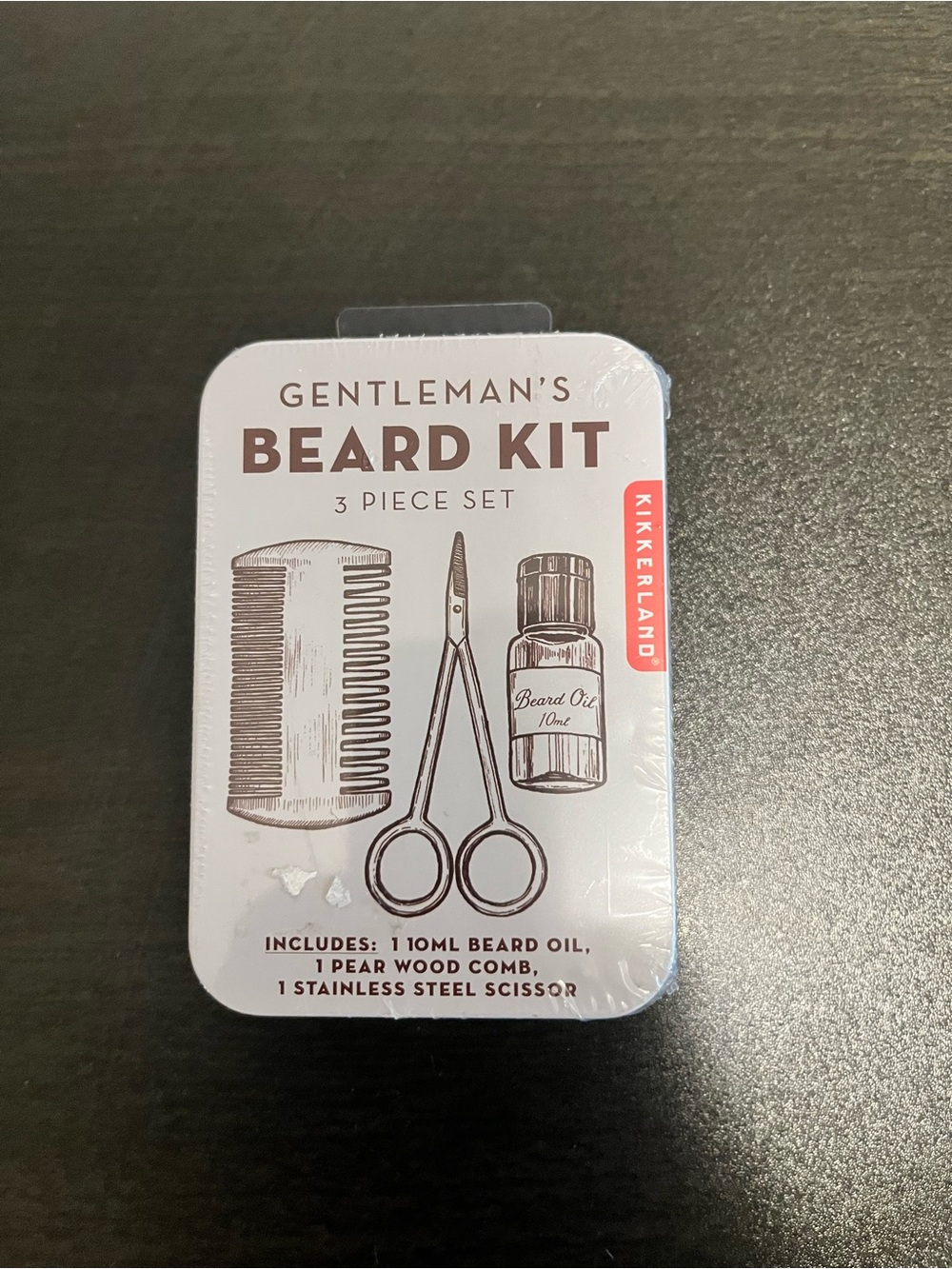 NWT Kikkerland Gentleman's Beard Kit Sealed kit